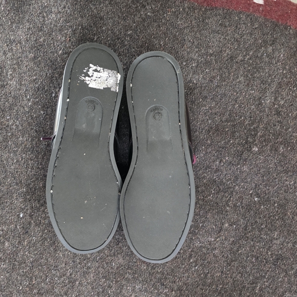 Men's Black Leather Boat Shoes - Picture 6 of 8